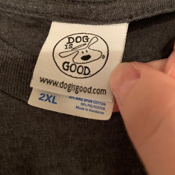 Dog is Good T-Shirt Gray 2XL - Picture 3 of 4